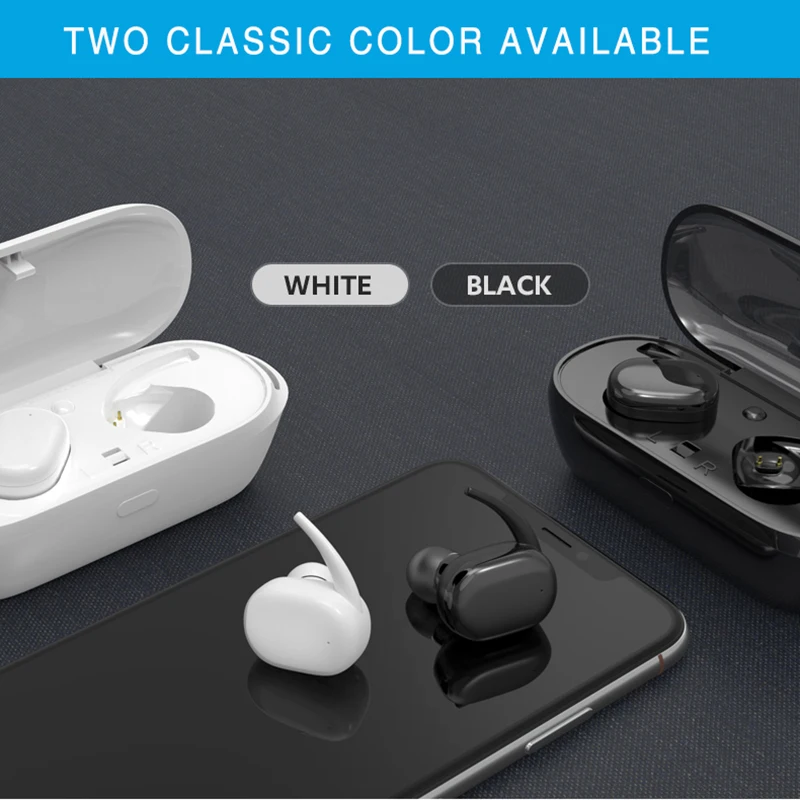 Портативный TWS Bluetooth наушники магнит зарядная коробка Беспроводная гарнитура сенсорное управление водонепроницаемые наушники с микрофоном для смартфона