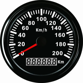

85mm GPS Speedometer 120 km/h 200 Km/h Waterproof Speedometer Gauge for Car Motor Motorcycle Marine With Backlight