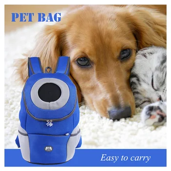 

Fashion Outdoor Pet Dog Cat Travel Carrier XL Size Double Shoulder Bag Backpack Portable Travel Breathable Pet Supplies　