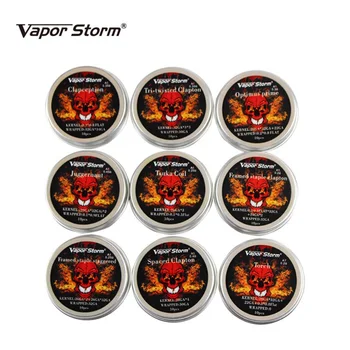 

Vapor Storm Alien Clapton Coil Tsuka Staple Spaced Framed Staggered Clapception A1 Wire For RDA Coil Vape E Cigar Heating Wire