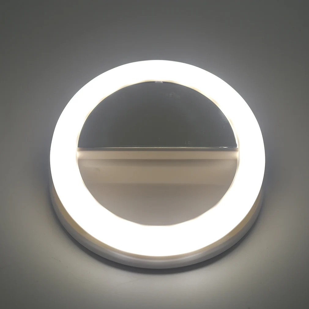 XJ-06 Universal Mobile Phone LED Selfie Lamp Ring Light Portable Ring Light Enhancing Photography For Iphone For Smartphone