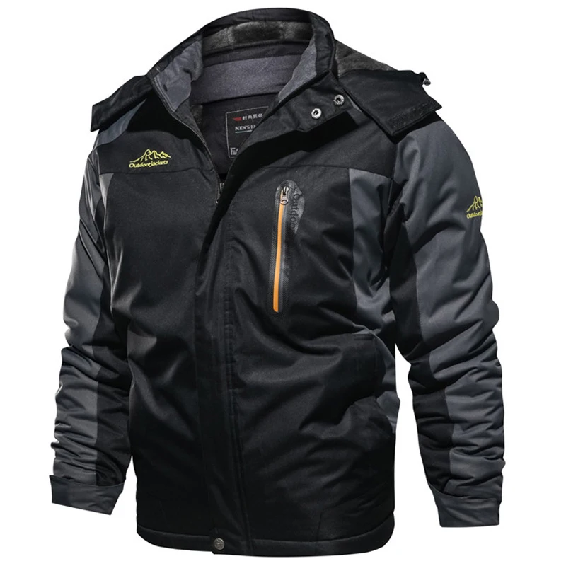Зимняя куртка мужская флисовая Толстая 7XL 8XL 9XL Мужская ветровка куртка-парка дышащая водонепроницаемая куртка мужская брендовая одежда