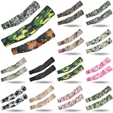 1 пара дышащая УФ-защита рукава для бега баскетбольные налокотники для фитнеса рукавицы для велоспорта