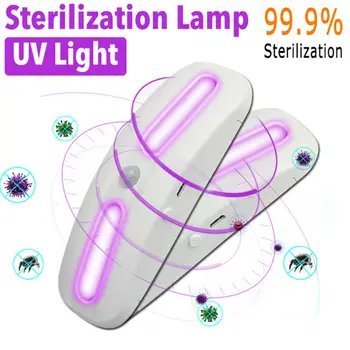 

USB Portable Foldable Ultraviolet Germicidal Light UV Disinfection Sterilizer Lamp Tube Battery Charging for Kitchen Wardrobe