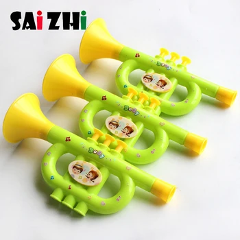 

Saizhi 1Pcs Plastic Trumpet Musical Instruments For Children Baby Kids Musical Toys Music Trumpet Hooter Baby Toys Gifts