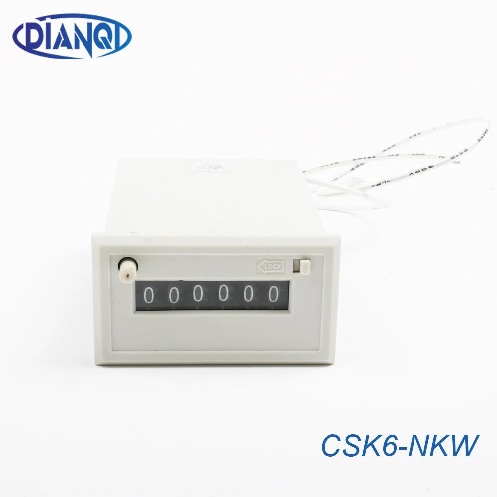 CSK6-NKW CSK6-YKW 6 digit Electromagnetic counter with manual lock reset button AC220V AC110V DC12v DC24v switch | Обустройство дома