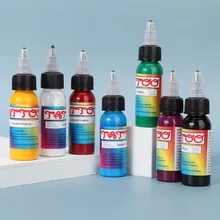 30ml x 7pcs Professional Safe Microblading Body Makeup Beauty Art Tattoo Ink Long Lasting Fast Coloring Tattoo Pigment Supplies