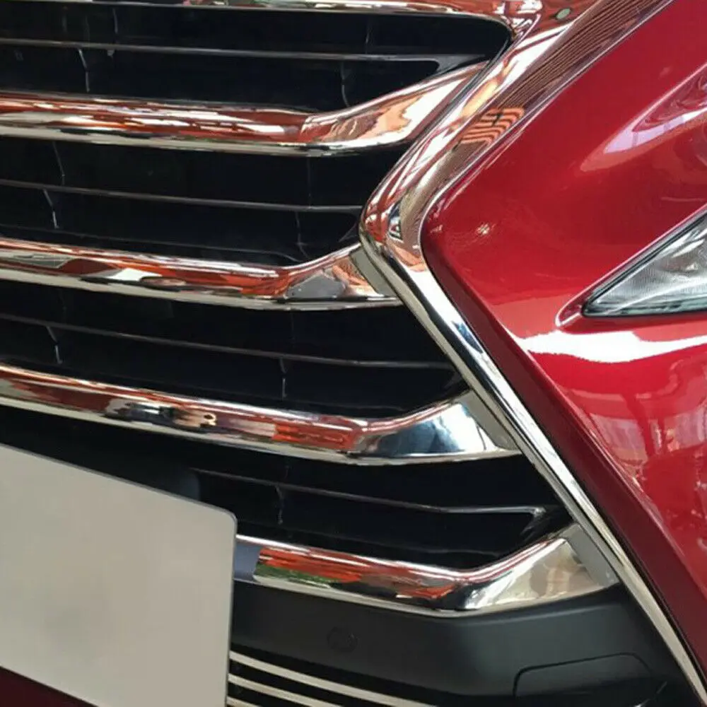 ABS Хром Передняя решетка решетки вокруг крышки для Lexus NX200 NX300H