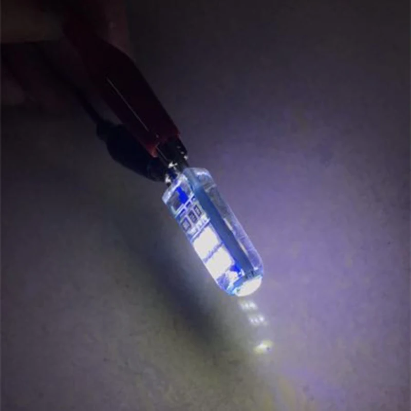 200 шт./лот t10 светодиодный стробоскоп высокого качества w5w silicone15smd t10 15 led 4014 smd Автомобильный светодиодный светильник оптом