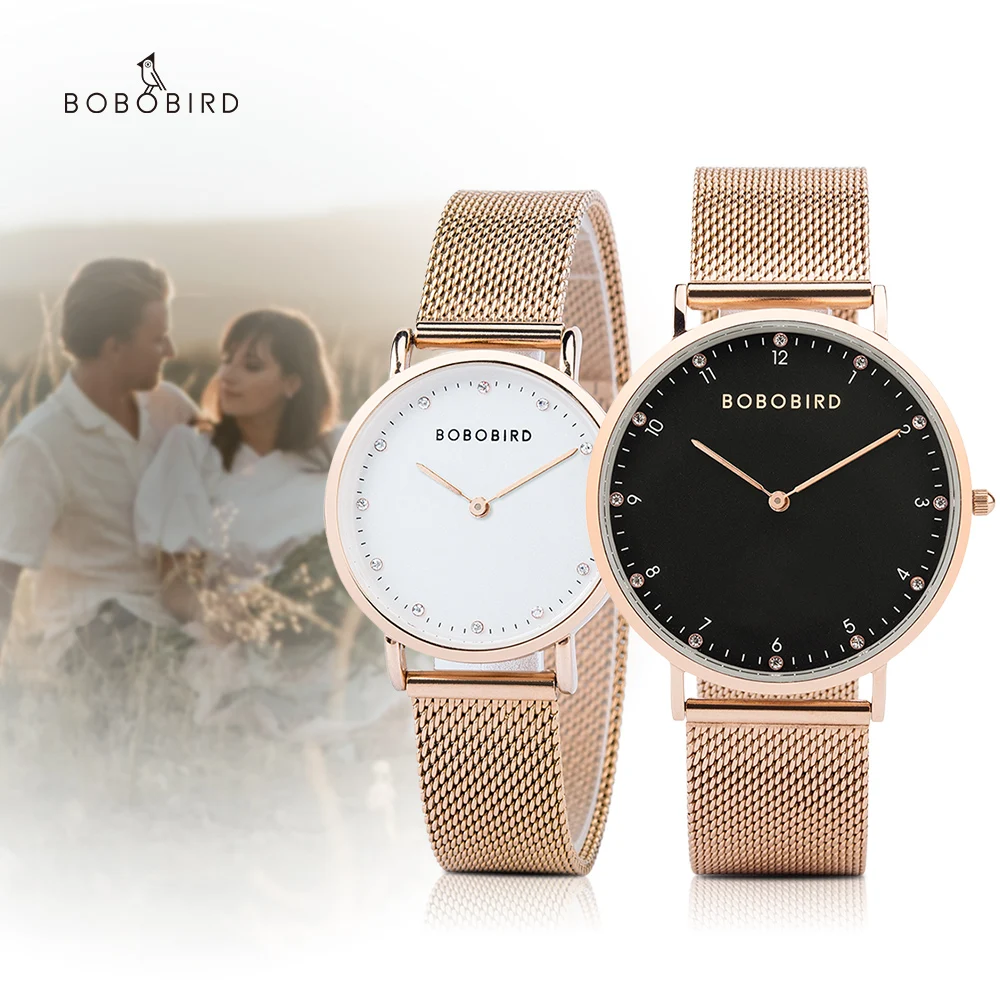 

BOBO BIRD Men's Watch Man Watch Wooden Couple Quartz Watch Men Women Lady Women's WatcWrist watch Special Anniversary Gift