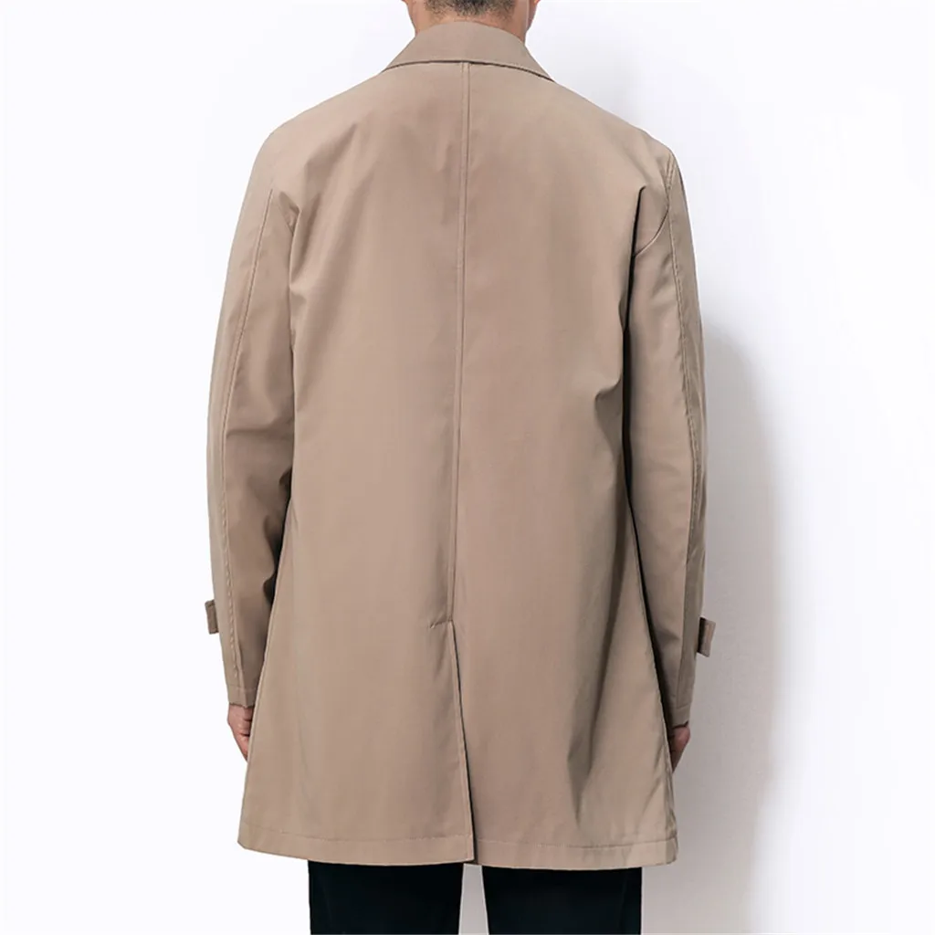 Chaqueta hombre jaqueta masculino, зимнее пальто, мужское, одноцветное, с карманами, с окантовкой, цвет золотой, на пуговицах, повседневное, длинное пальто
