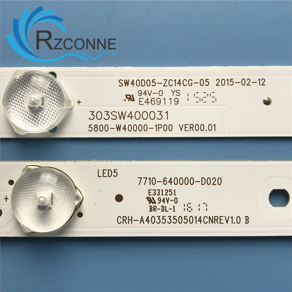 Светодиодный Подсветка ленты 5 лампы для 40E6000 40E3000 40E3500 40E3500 5800-W40000-3P00 2P00 1P00 VER0.0