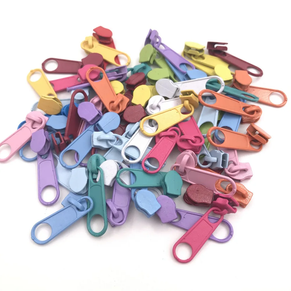 Description Picture 3 of item50pcs 3# Nylon Zipper Zipper Pulls for Multicolor Zipper Slider for Sewing accessories