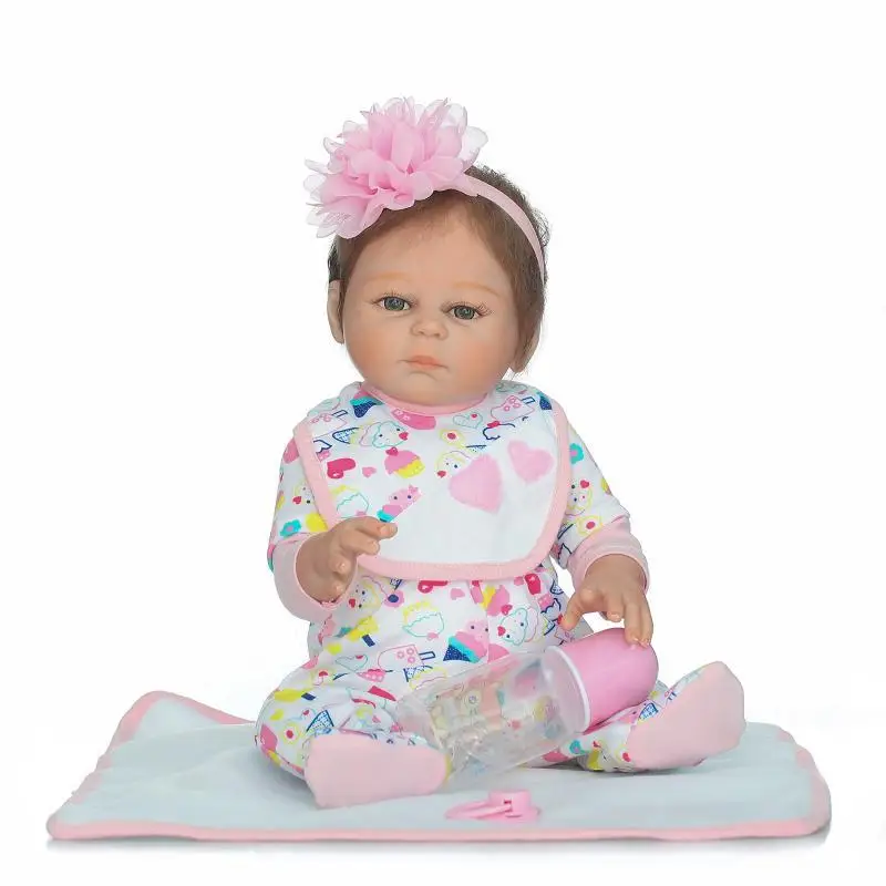 

NPK 50cm Doll Model Lifelike Full Rubber Model Infant Doll-Water Bath Every Family Toy For Girl Toy Birthday Gift