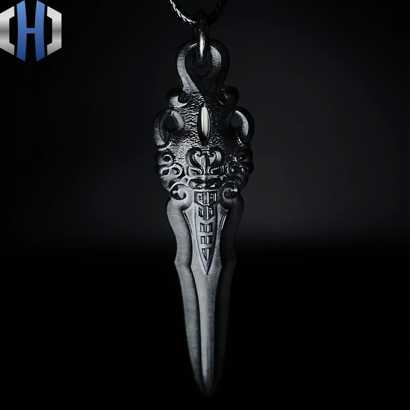Циркониевый сплав большой меч креативный кулон персональный, шикарный тренд с играми разнообразие ношение стиль EDC инструменты