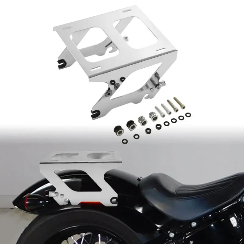 Motorcycle Detachable Solo Mounting Rack For Harley Street Bob Softail Slim Deluxe Heritage Classic FLDE FXBB FLSL -