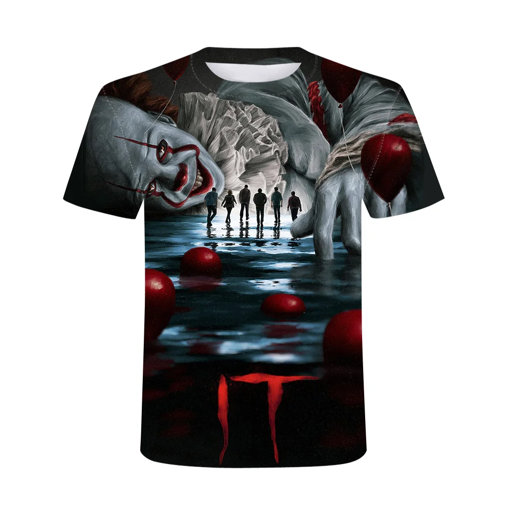 Новое поступление IT Chapter 2 футболка Мужская Летняя мода Pennywise клоун печатные