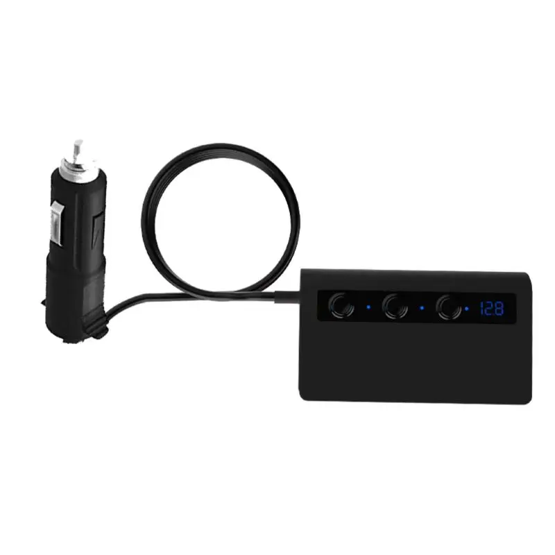 12 V/24 V 3x Разветвитель Прикуривателя QC 3,0 4x для быстрой зарядки с usb-портом, Зарядное устройство вольтметр Мощность выключатель света для мобильного телефона gps