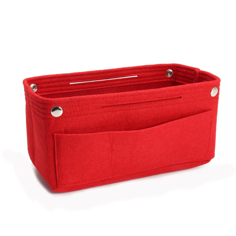 

1Pc Multifunction Handbag Cosmetic Organizer Purse Insert Bag Felt Fabric Storage Pouch