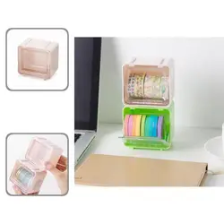 Boîte de rangement à bande adhésive, étui de protection à la mode, gain d'espace pour dortoir, distributeur de ruban adhésif, boîtes de rangement 
