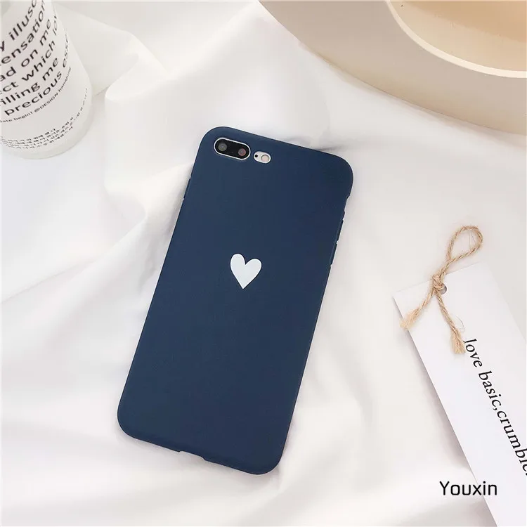 Чехол для телефона Love Heart для Iphone7G/8G 7 P/8 P X XR/XS XSMax - Цвет: blue