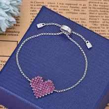 Высокое качество, браслет из стерлингового серебра 925 пробы, дизайнерские женские модные ювелирные изделия, подарок на день рождения