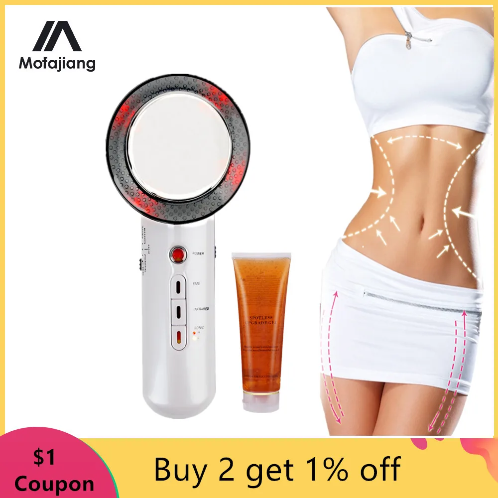 Dispositivo para cavitación por ultrasonido, dispositivo para cavitación anticelulítica infrarroja EMS, adelgazamiento corporal, quemador de grasa, Estiramiento facial de onda ultrasónica galvánico