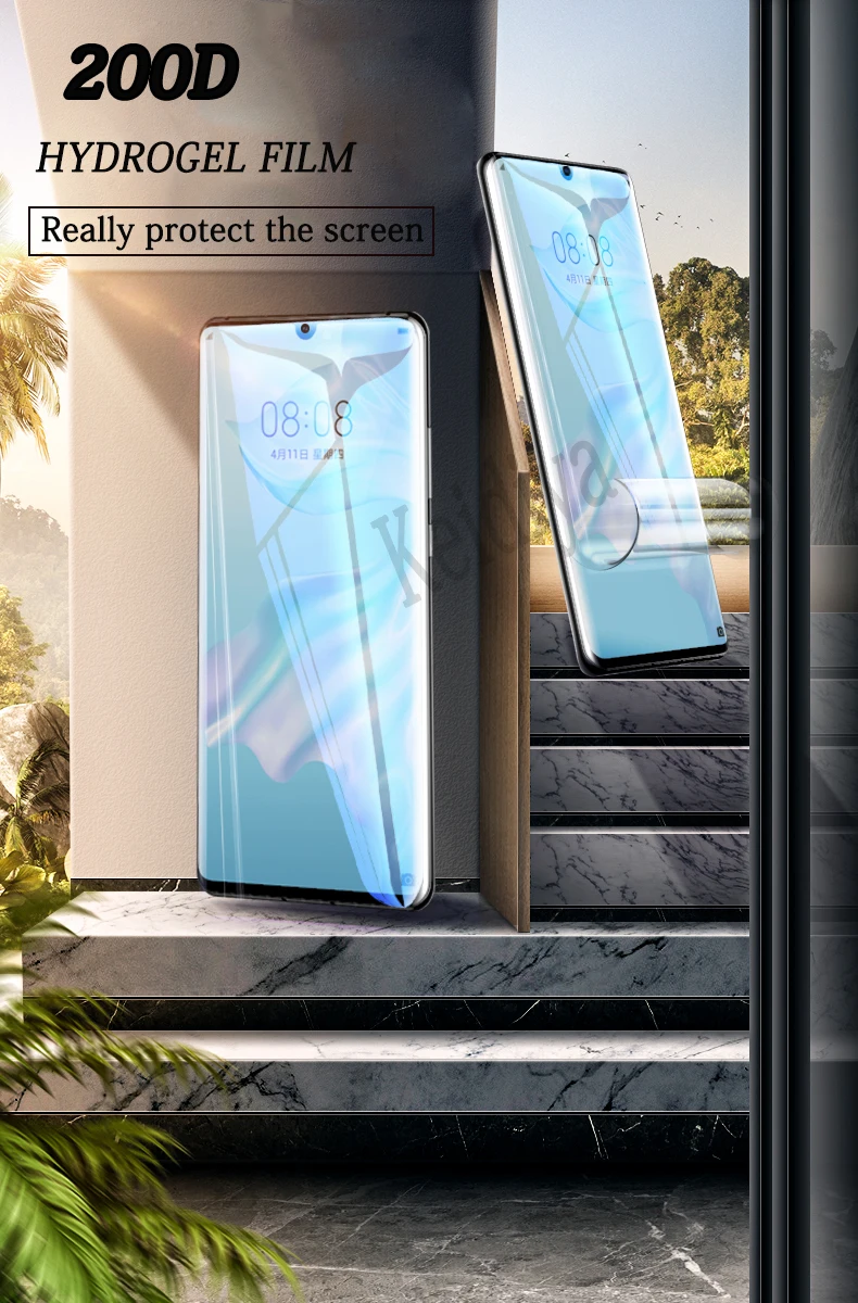 2 шт 200D Защита экрана для huawei P20 Lite P30 mate 30 Pro Полное покрытие Гидрогелевая пленка для mate 20 Lite X мягкая защитная пленка
