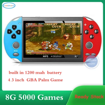 

X7 4.3-inch Game Console Nostalgic Classic Dual-Shake Game Console 8G Built-in 5000 Games Super Core Handheld Game Players
