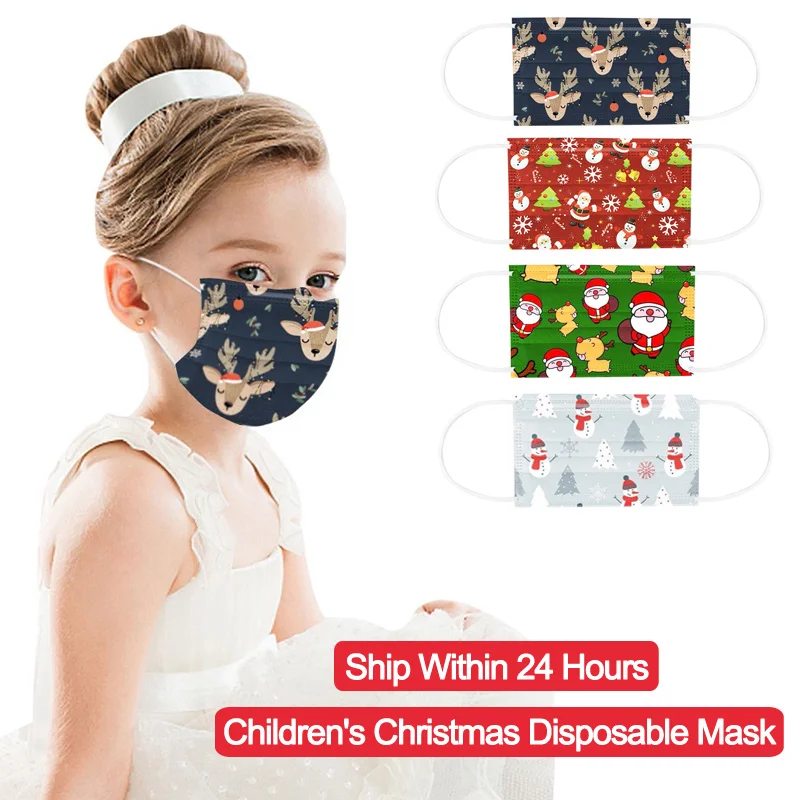 

Fast Delivery 10/20/50/100PCS Children's Mask Disposable Face Mask Industrial 3Ply Ear Loop Bandage mascarillas para niños 2020