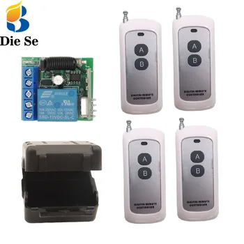 

Universal Remote Control Switch DC 12V 1CH rf 433Mhz Relay Receiver and 500m Transmitter for Remote Garden and Led Switch