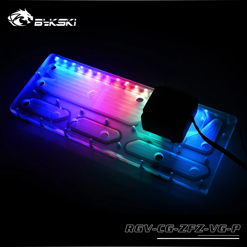 BYKSKI акриловый бак использовать для COUGAR CONQUER2 чехол для компьютера/3PIN 5V D-RGB/Combo DDC насос холодный канал воды решение