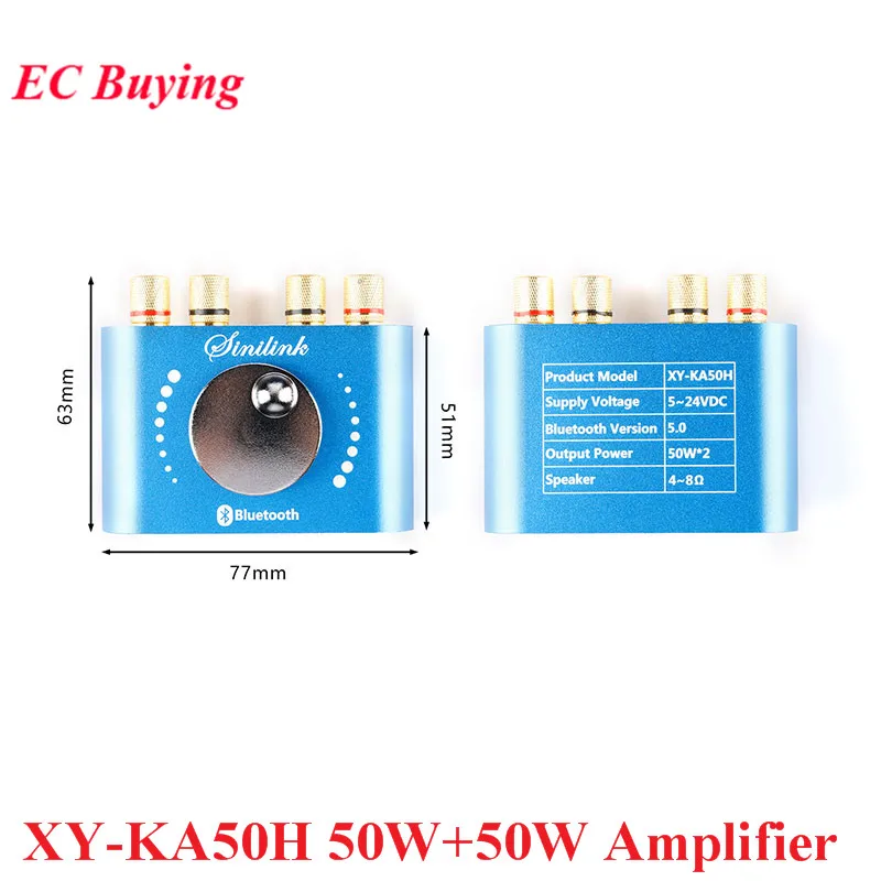2*50 Вт 50 + BLE 5 0 плата мини-усилителя модуль TPA3116D2 HIFI 2 стерео динамик цифровой аудио