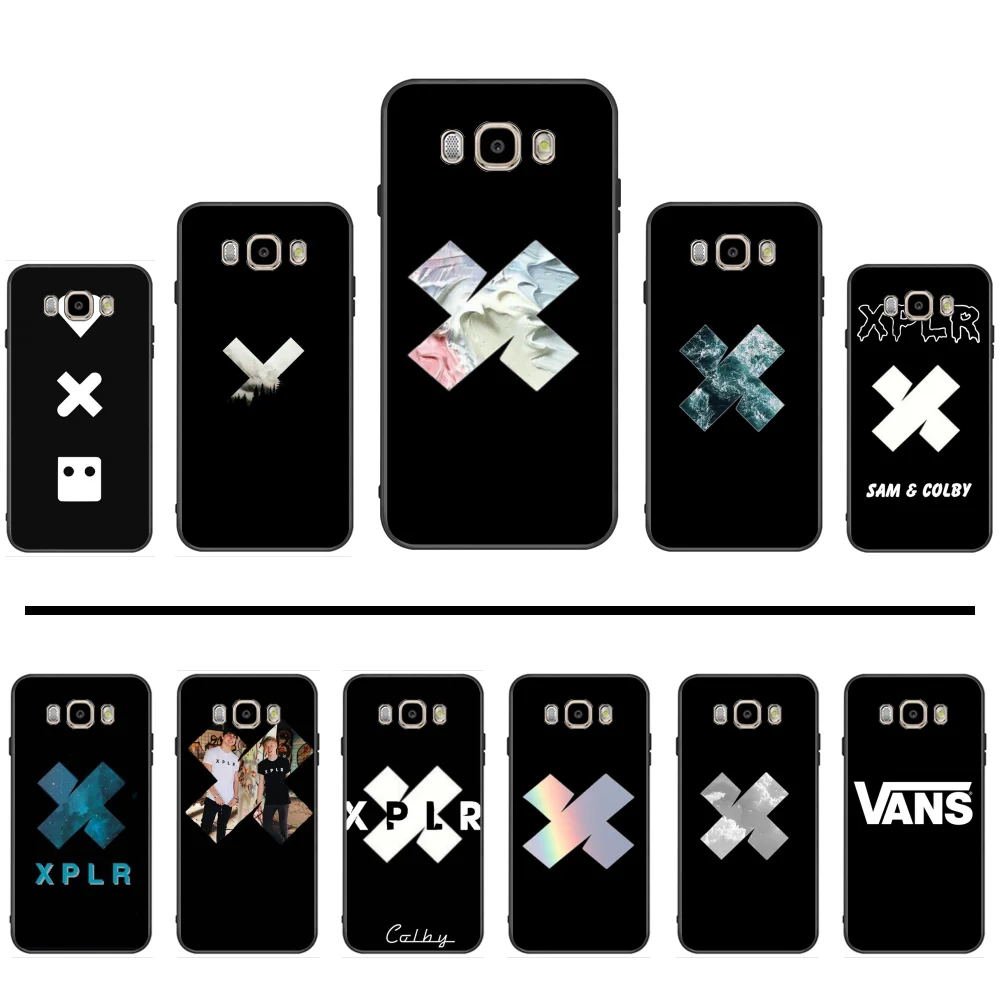 sam and colby sign pattern Rubber Phone Cover For Samsung Galaxy J2 J4 J5 J6 J7 J8 2016 2017 2018 Prime Pro plus Neo duo | Мобильные