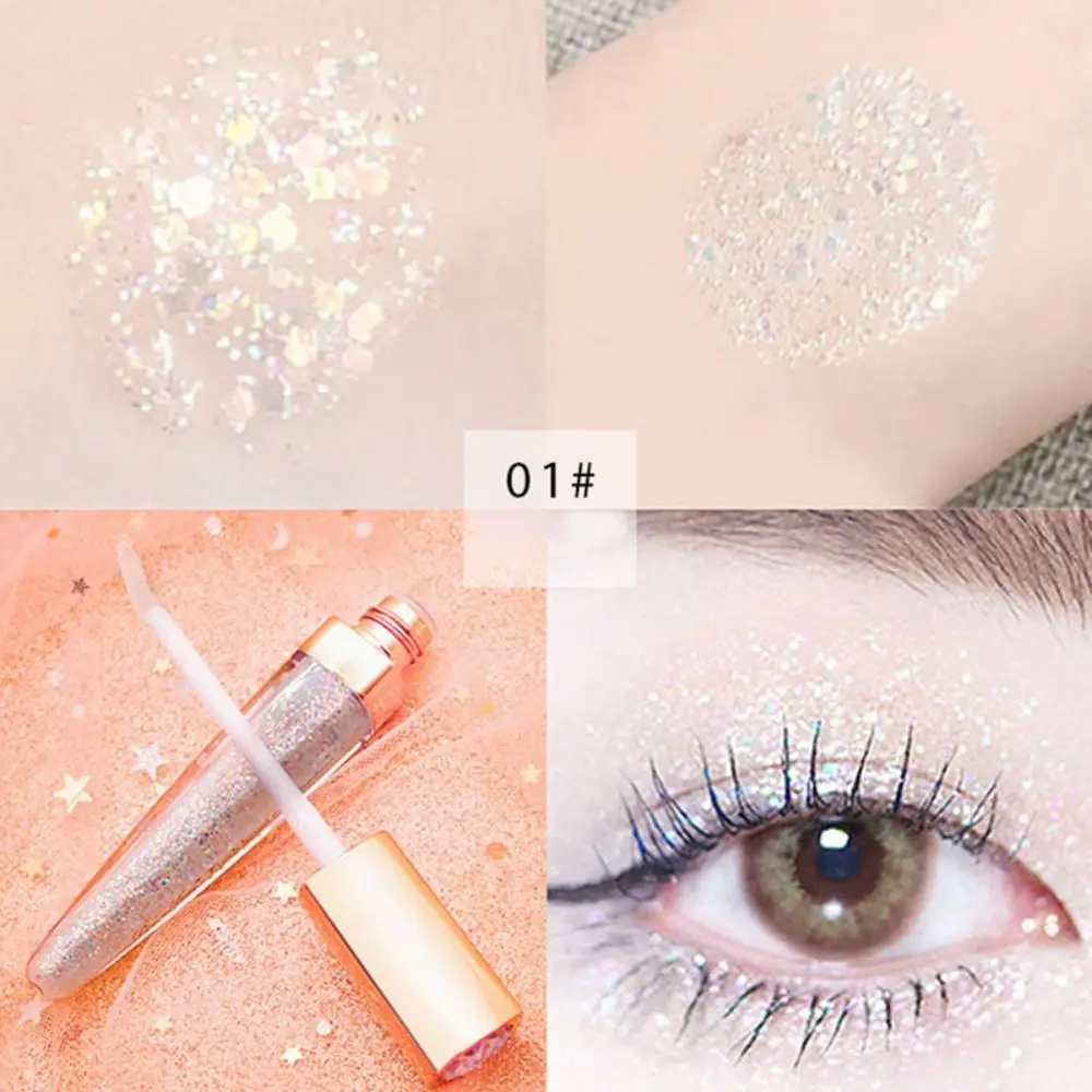 B1 Тени для век Star Diamond Sparkle Bright Liquid 24 часа не выцветают против высыхания мелких частиц блеск против пота макияж - Цвет: B1