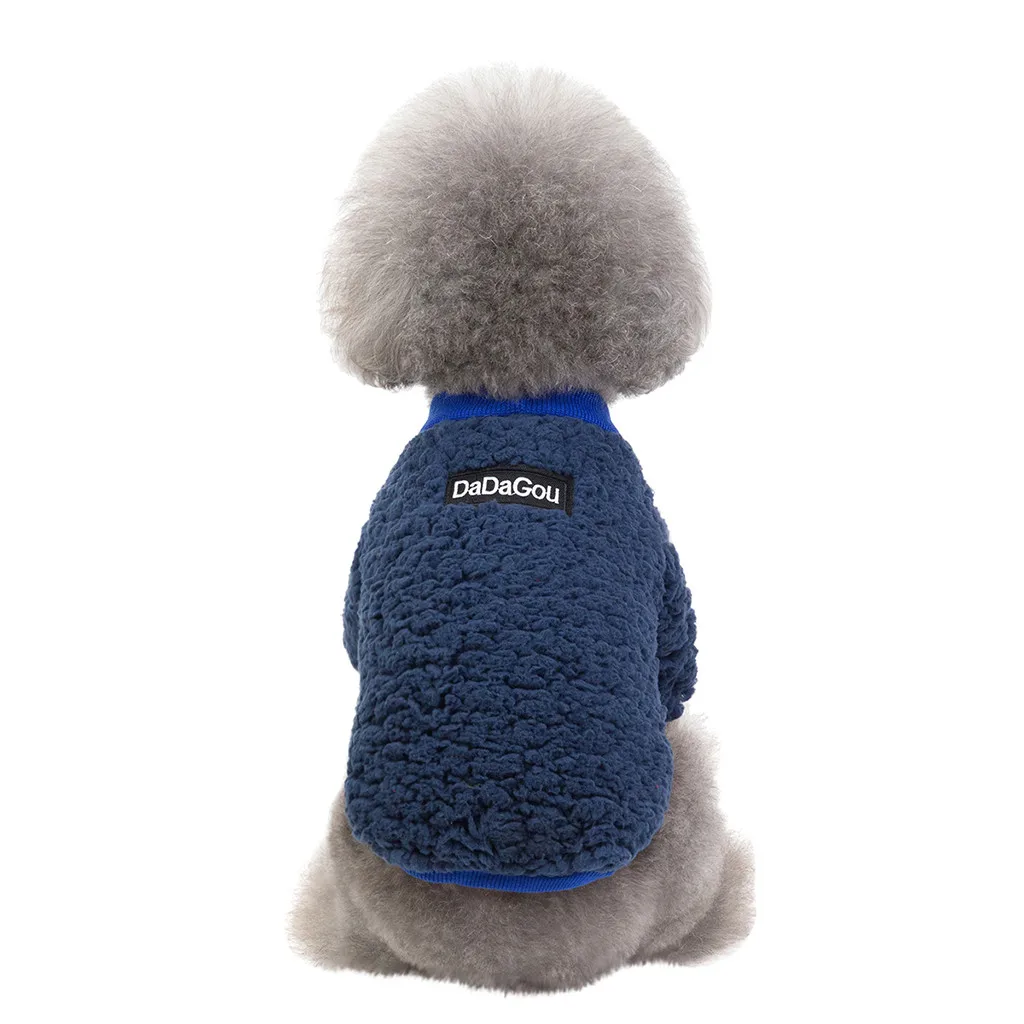 Однотонный свитер для домашних животных, осенняя и зимняя модная теплая одежда для кошек и собак, модная одежда Abbigliamento per cani e gatti* 5