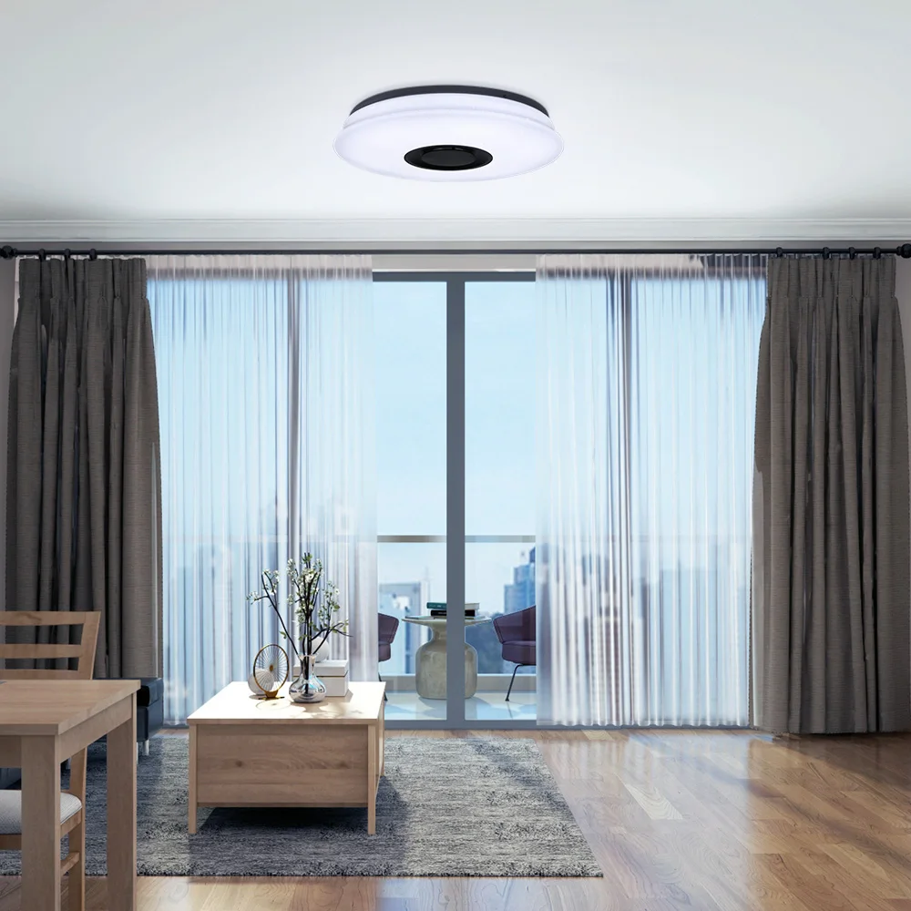 RGB умный современный светодиодный светильник Starlight Bluetooth музыкальный потолочный светильник, Диммируемый 36 Вт приложение дистанционное управление свет для гостиной спальни