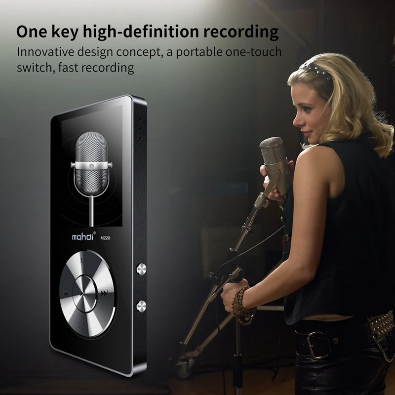 Металлический MP3 плеер без потерь HiFi MP3 музыкальный плеер с высококачественным звуком динамик электронная книга FM радио часы