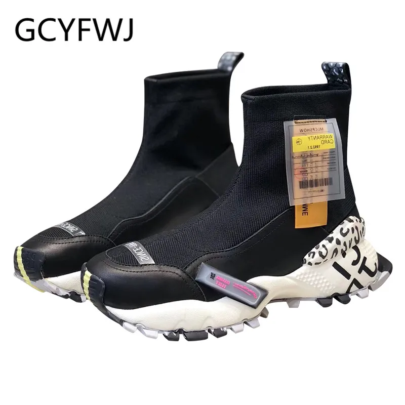 GCYFWJ/женские Сникеры на платформе плетеные туфли Женская спортивная дышащая обувь для бега женские кроссовки на толстом каблуке с граффити