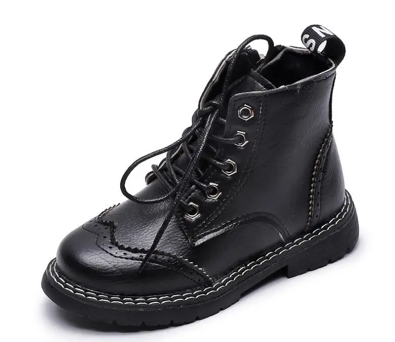 photo color Детские Ботинки martin из искусственной кожи; водонепроницаемые мотоциклетные ботинки; зимние детские зимние ботинки; Брендовая обувь принцессы для девочек; резиновые сапоги - Цвет: photo color