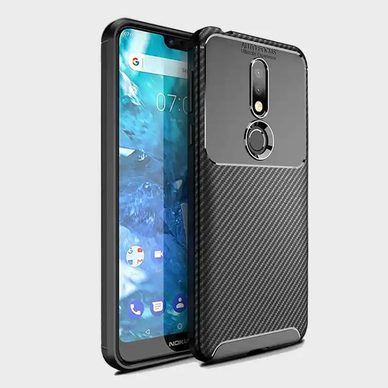 Ударопрочный Мягкий чехол с Joomer узором 5 84 &quotдля Nokia 7 1 для телефона |