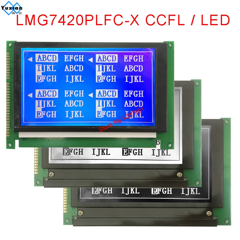 LMG7420PLFC-X 240*128 LCD Display Module LED CCFL SP14N02L6ALCZ LMG7410PLFC LMG7400PLFC Compatable New