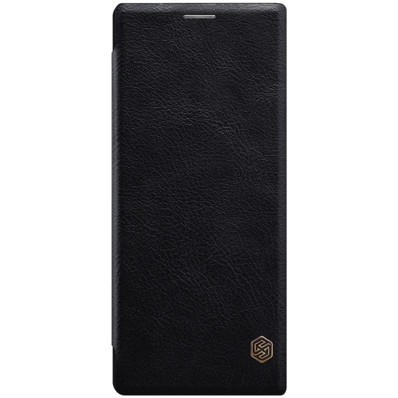 Для sony Xperia 1 Xperia 10 XA2 Plus L3 XZ3 XZ2 Premium Премиум флип-чехол Nillkin Qin винтажный кожаный флип-чехол с кармашком для телефона - Цвет: Black