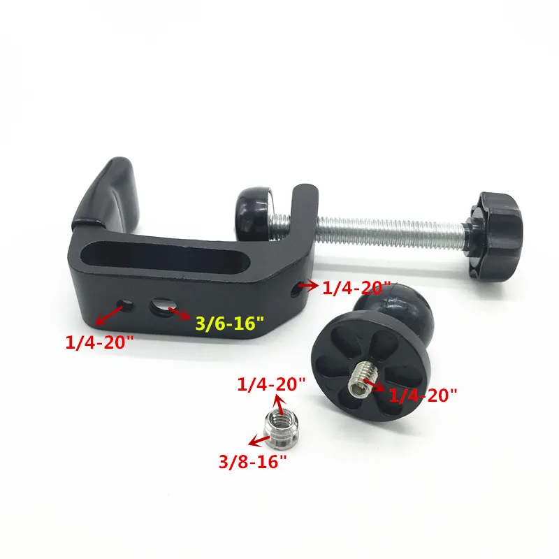 Suporte de Borracha para Microfone Polegada com Revestimento de Borracha para Trilhos Barra e Microfone de Música para Gopro Substituição para Barra e Barra com 1 Postes Hero - Image 3