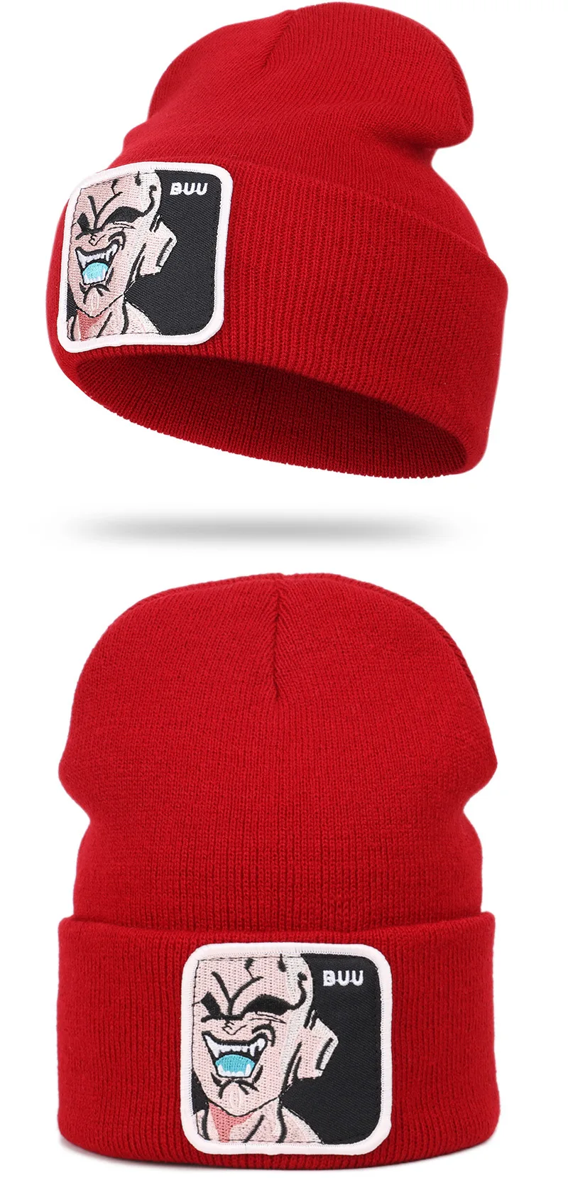 Buu Beanie шляпа для мужчин мальчиков осень зима вязать Теплый Жемчуг дракона краями Акриловые комиксы Лыжный спорт Открытый аксессуары для подростков