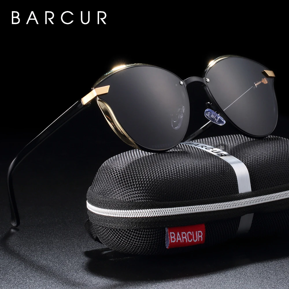 BARCUR, роскошные Брендовые женские солнцезащитные очки, поляризационные, солнцезащитные очки для женщин, Lunette Femme