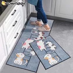 Modern Kitchen Mat Anti-Slip Entrance Doormat Hallway Bedroom Living Room Floor Carpet Balcony Bathroom Long Rug Home Decoration