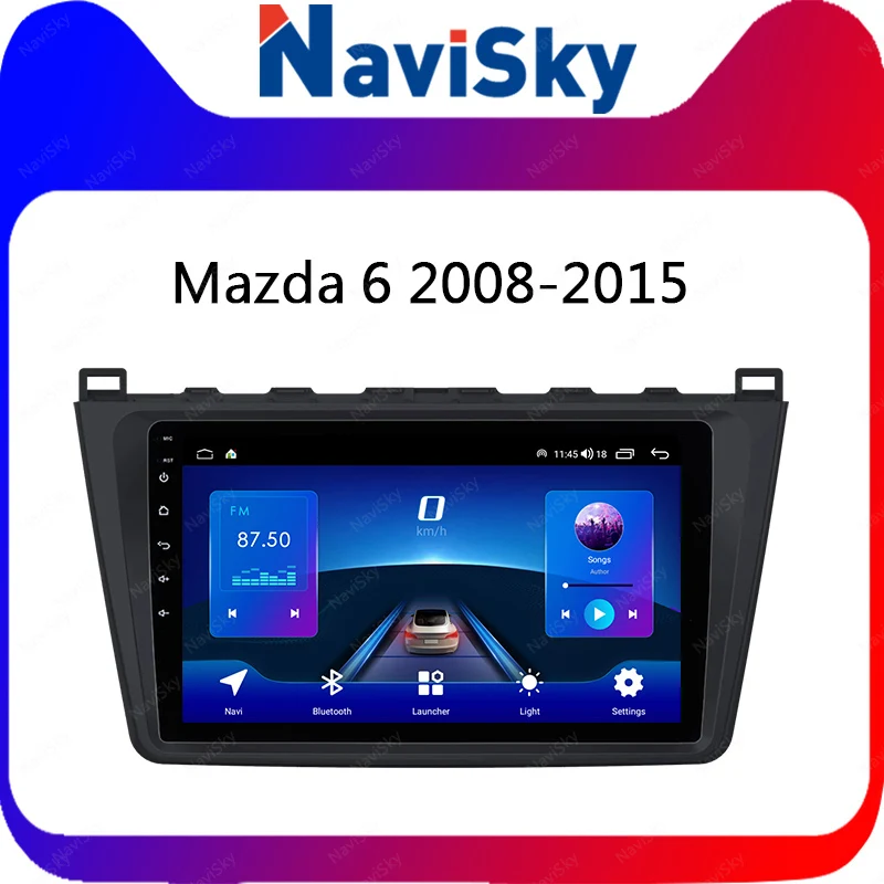 Navisky Android 10 автомобильный радиоприемник для Mazda 6 Rui Wing 2007-2012 GPS-навигация