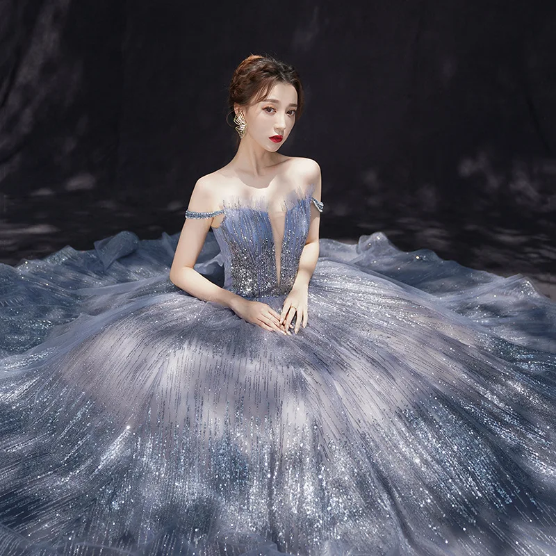 Вечернее платье официальное вечернее элегантное с вырезом лодочкой и открытыми