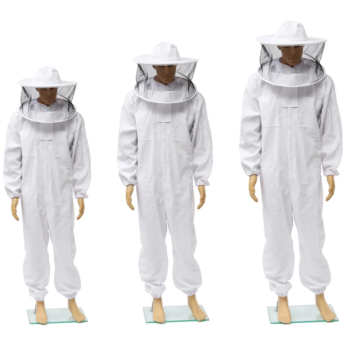 1Set Beekeeper Smock Suit Beekeeping Keeping Hat Veil Sleeve Equipment S3L6 